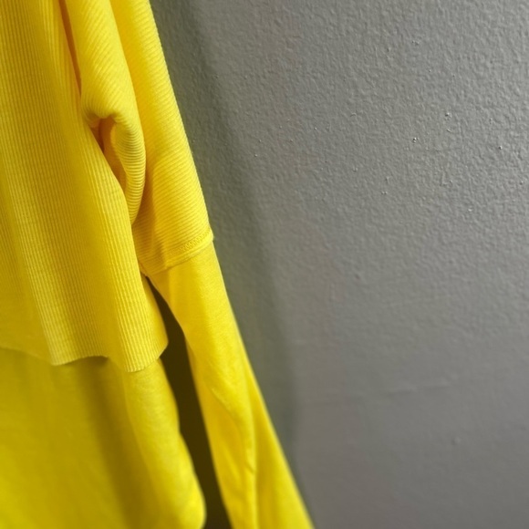 NWT Free People Movement Twice As Nice Henley in lemon verbena. Size X-Small - Picture 6 of 10